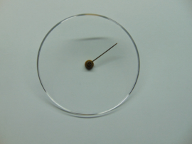 Barometerglas bol 84 mm. kunststof