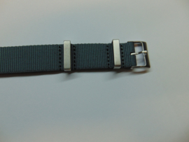 NATO nylon horlogeband grijs