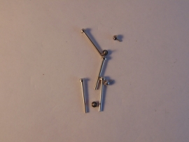 Screw pins in chrome or double