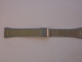 Stalen bi-color horlogeband
