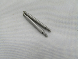 Edelstaal 18 mm. 2 stuks dubble kraag, tap 0.8 mm.