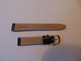 Bruine leren horlogeband 16 mm.