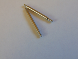 Steel push pins 1.3 mm. thick per 12 pieces with double collar