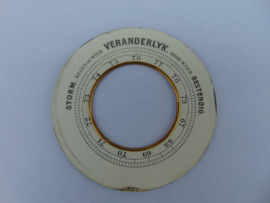 Oude barometer schaal