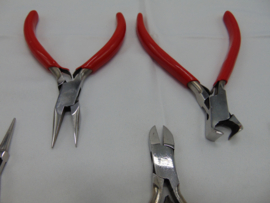 Set van 5 stalen tangen