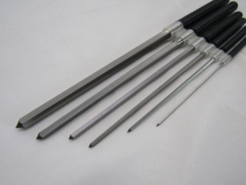 6 Ruimers voor klokken 1.5-7.0 mm.
