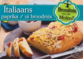 Italiaans Paprika/Uien Broodmix 500gram