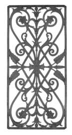 Gietijzeren deurrooster model 460, 43 x 88,5 cm