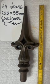 Gietijzeren hekpunten 64 stuks