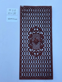 Aluminium deurrooster, 43 x 98 cm
