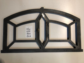 Gietijzeren raam model 864, 705x445 mm,  draaibaar wybertje