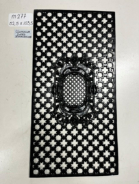 M277 - 52,5 x 103,5 cm Aluminium zwart gepoedercoat