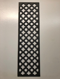 Gietijzeren deurrooster model 330, 24 x 84,5 cm, onbehandeld
