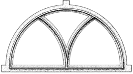 Gietijzeren raam model 016, 590x330 mm