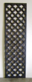 Gietijzeren deurrooster model 330, 24 x 84,5 cm, onbehandeld