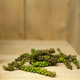 Peperkorrels tros | Thaise groen peper |  fresh green peppercorn | Phirk Thai | 3 bakjes à 50gr