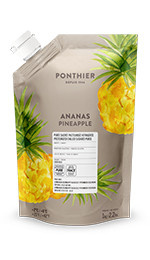Ananas Purée | 90% fruit - 10% suiker | Ponthier | zak 1000ml / t.h.t. 16-10-2025