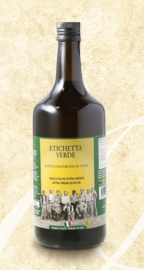 OLIJFOLIE EXTRA VERGINE / OLIO “ETICHETTA VERDE”/  SEIZOEN 2022/2023 / FLES 1 L / t.h.t. 30-12-2024