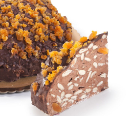 Nougat punt Rivoltini / Nogataart  zacht met Sachertorte / ca 200Gram / t.h.t. 31-08-2024