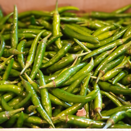 Rawit groen / kleine pepertjes / mini pepers / extra  heet / Kenia / 200gram 