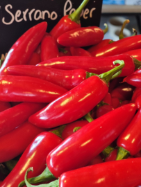 Serrano peper groen  |  NL | 250gram