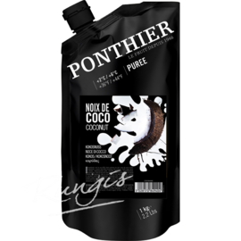Cocos Puree | 90% fruit - 10% suiker | Kokos puree | Ponthier | zak 1000ml / t.h.t. 01-08-2024
