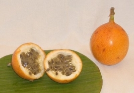 GRENADILLA | GRANADILLA | GRENADILLE | LEMI WAI | ZOETE PASSIEVRUCHT | COLOMBIA | doos 2 KILO (ca 15-20stuks afhankelijk van de maat)