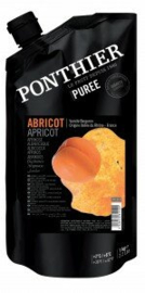 Abrikozen Purée | 90% fruit - 10% suiker | Ponthier | zak 1000ml / t.h.t. 15-11-2024