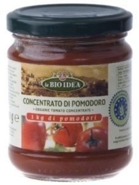 Tomatenpuree 22% /  Concentrato di pomodoro / merk: Biodea / *Italië/ glas-pot / 200gram / t.h.t. 28-02-2023