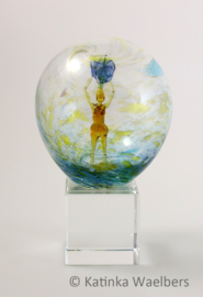 Glaskunst - glazen beeld: Garden Goddess