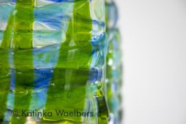 Windlicht met as - glasreliek | GLASS & ART