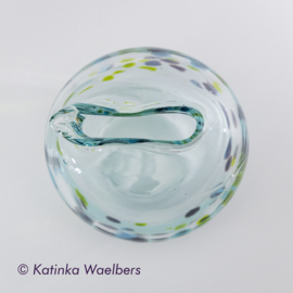 Glaskunst - glazen kan: Waterdroplet