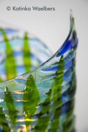 Windlicht met as - glasreliek | GLASS & ART