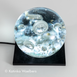 Glazen bol - presse papier: Artic Water