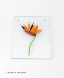 Glaskunst - glazen bloemen: Paradijsvogelbloem