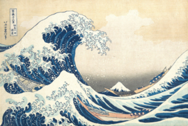 Glazen bol - presse papier: The Wave Hokusai