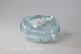 Waxinelicht met as - kleurloze waxines | GLASS & ART