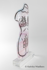 Glaskunst - Tattooed Glass - glazen beeld - She is so gifted!