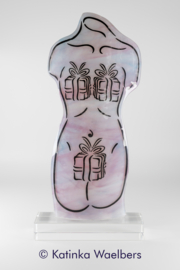 Glaskunst - Tattooed Glass - glazen beeld - She is so gifted!