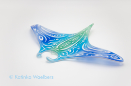 Glaskunst - Tattooed glass - glazen rog