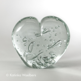 Glaskunst - glazen beeld: warm hart