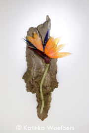 Glaskunst - glazen bloemen: Paradijsvogelbloem