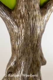 Mixed Media Glaskunst: Als een blad aan de boom...