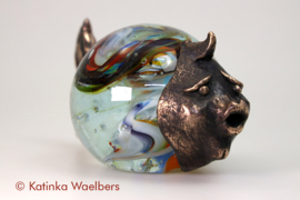 Glaskunst met brons: Jacques