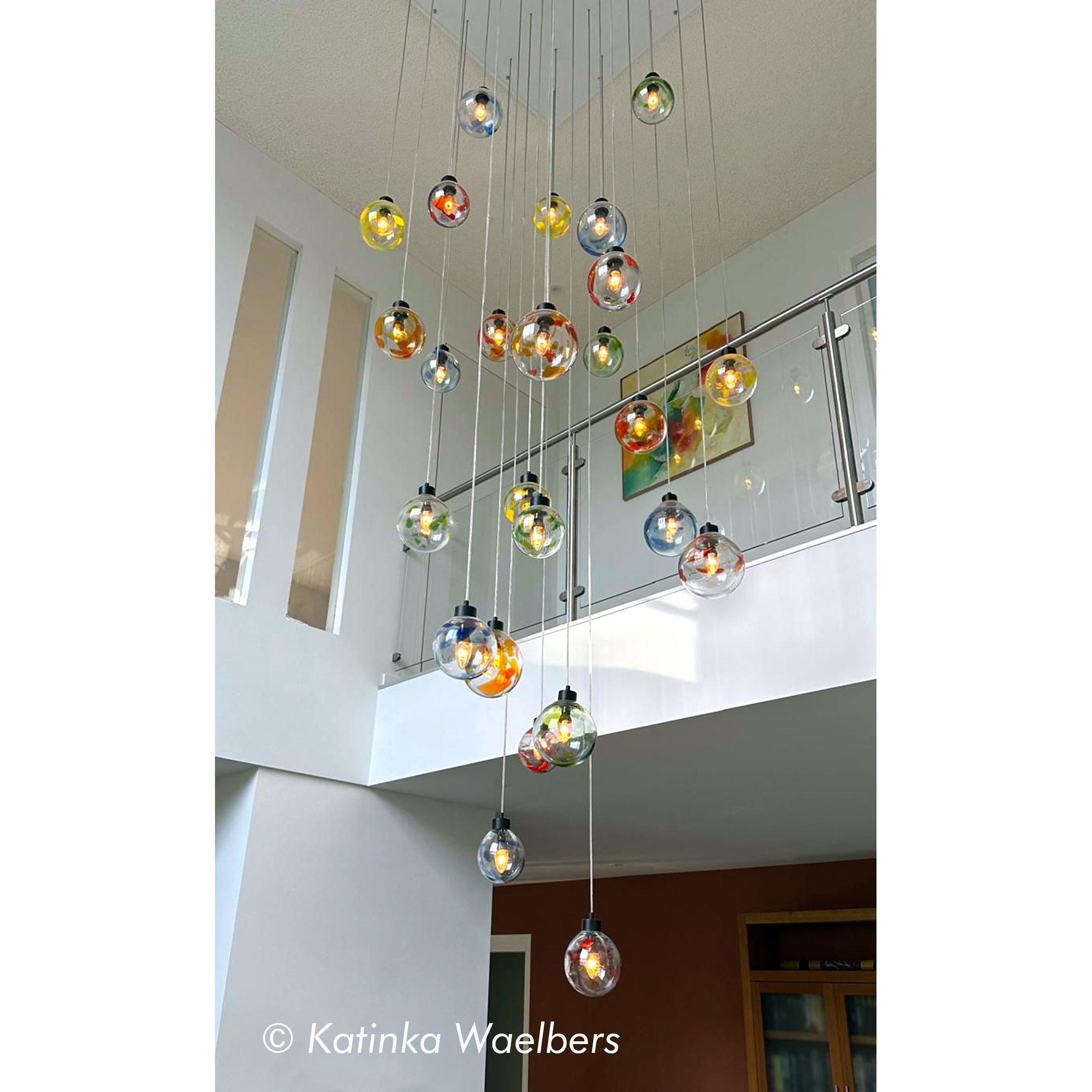 Glaskunst - lichtinstallatie