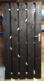 Houten Poortdeur Douglas Zwart 90 x 180