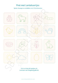 PDF Thema Lente – Set van 16 kaartjes  met 15 activiteiten