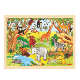 Houten Puzzel Jungle  48 st.