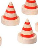 Houten Pionnen 2 stuks