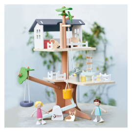 Classic World Houten Poppenhuis Boomhut, 31dlg